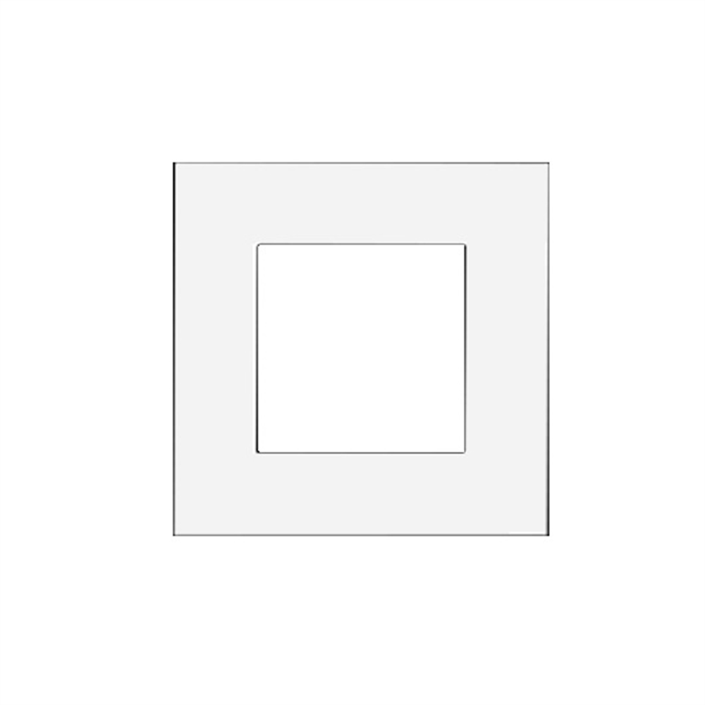 Plaque simple blanc mat Q45