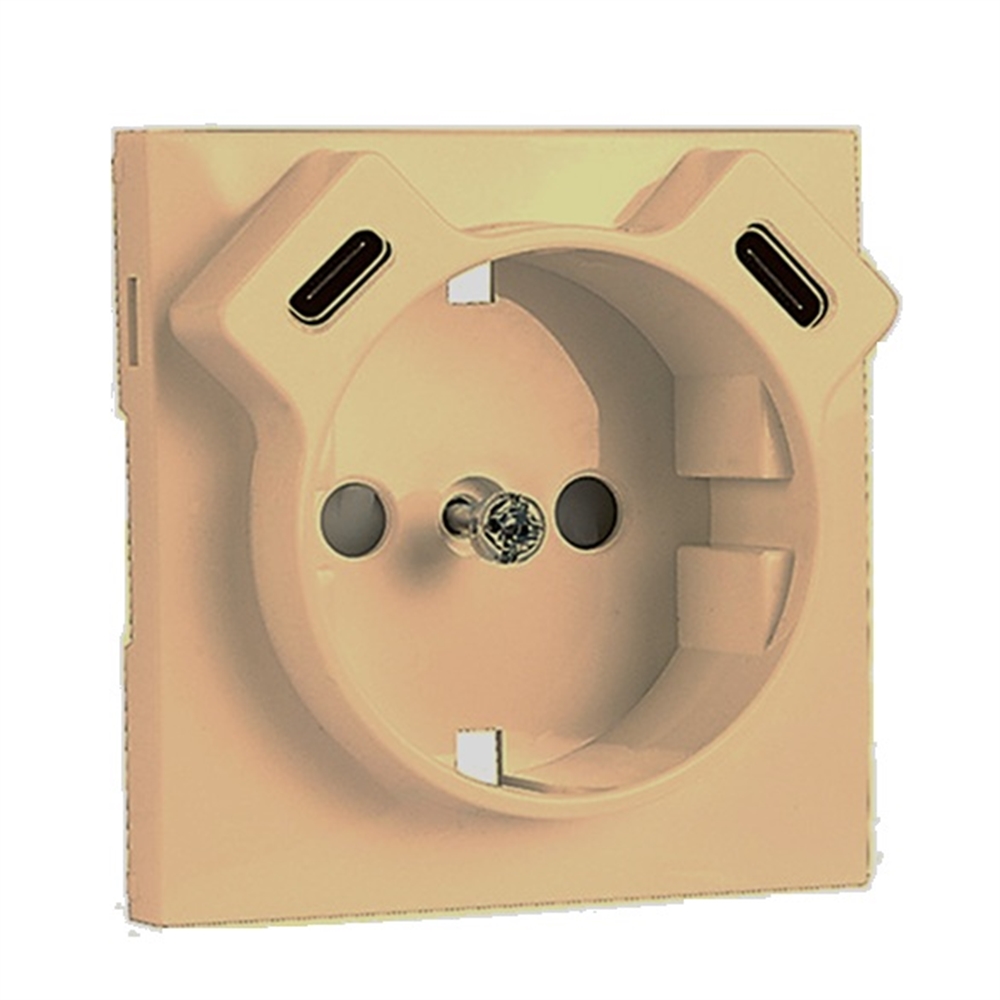 TAPA P/BASE SCHUKO+USB (C+C). DAURAT