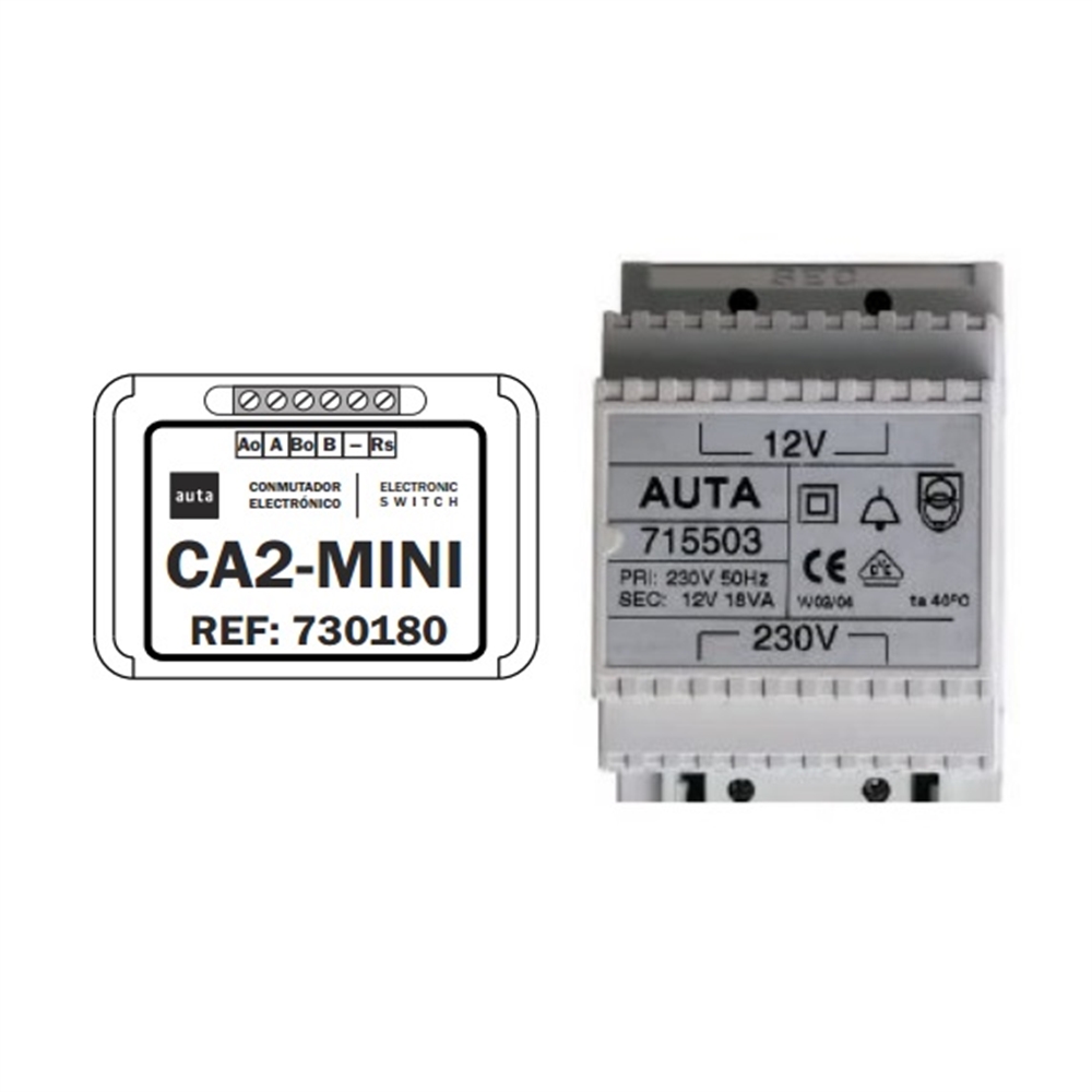 Kit conmutador CA-2 mini + alimentador ATF12