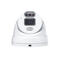 CAMARA IP DOMO VUPOINT EYEBALL 4Mp OPTICA FIJA 2,8mm IR20m POE AI MIC ALTAVOZ LUZ ESTROB IP67