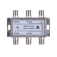 Derivateur 4 sorties attenuation 20dB 1GHz ACT 4-20