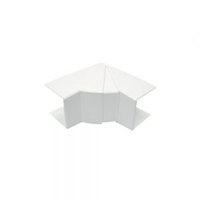 Angle intérieur variable pour goulotte 60x60 blanc