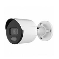 Caméra IP BULLET 2Mp Optique Fixe 2,8mm COLORVU LED blanche 30m. PoE IP67