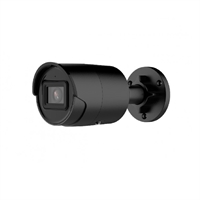 Caméra IP Bullet 4 Mp. Optique fixe 2,8mm. IR40m. Micro, IP67. PoE. Noire