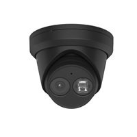 CÀMERA IP DOMO TURRET 4Mp ÒPTICA FIXA 2,8mm IR30. MIC. PoE IP67 NEGRA