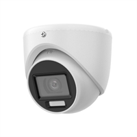 CAMÉRA DÔME TURRET 4 EN 1 3K OPTIQUE FIXE 2,8 mm IR20m SMART HYBRID LIGHT. MIC IP67