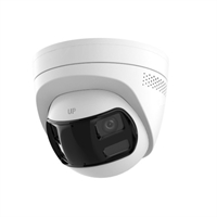 CÀMERA IP DOMO TURRET 6Mp ÒPTICA FIXA 2,8mm DOBLE LENT PANORÀMICA LLUM HIBRIDA 30m. PoE IP67