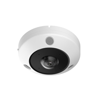 CAMÉRA IP DOME PANORAMIQUE (OPT. 1,29mm) FISHEYE 12Mp IR15m MIC, ALTAVOZ, PoE IP67