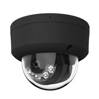 CÀMERA IP DOMO TURRET 4Mp ÒPTICA FIXA 2.8mm IR/llum 30m. MICRO. ALARMA. ACUSENSE PoE IP67 NEGRA