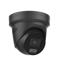 CÀMERA IP DOMO TURRET 4Mp ÒPTICA FIXA 2,8mm SMART HYBRID LIGHT 20m COLORVU Ip67 MIC, ALARMA, PoE. NEGRA