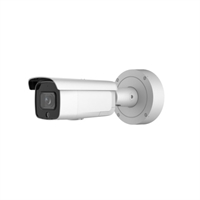 CAMARA IP BULLET 8Mp OPTICA VFM 2.8-12mm ADVERTENCIA SONORA Y VISUAL. ACUSENSE IR60m MIC ALTAVOZ ALARMA IP67 PoE