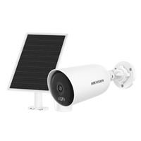 CAMÉRA IP BULLET 4 MP 24h/7 avec PANNEAU SOLAIRE 8W et BATTERIE. Connexion 4G. Microphone. IP66