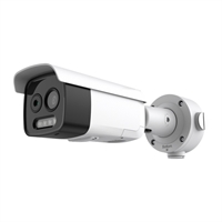 CAMARA IP BULLET TERMICA DUAL 5MP OPTICA FIJA 12.4MM IR POE ALARMA DETECCION INCENDIOS WDR IP67 IK10