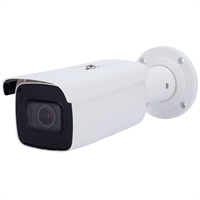 CAMERA IP BULLET 2MP OPTICA VFM (2.8-12MM) IR 60M POE ALARMA ACUSENSE FACIAL WDR 120DB IP67 IK10