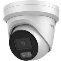 CAMERA IP TURRET DOBLE LENT 4MP OPTICA FIXA 2.8-4MM IR 30M MIC ALTAVEU POE ACUSENSE DARKFIGHTER WDR 130DB IP67