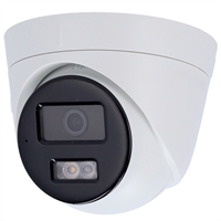 CAMERA IP TURRET 4MP OPTICA FIXA 4MM SMART HYBRID LIGHT 30M MIC POE WDR 120DB IP67
