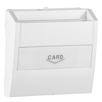 Tapa interruptor para tarjeta Card system. Blanca