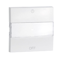 Tecla per Interruptor Temporitzat. Blanca