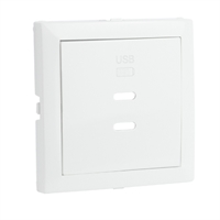 TAPA CARGADOR DOBLE USB TIPO C BLANCO