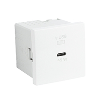 Chargeur USB-C Power Delivery 45 W – 2 modules, blanc