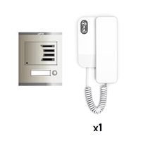 Kit interphone analogique NEOS blanc 1 ligne