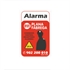 Placa alarma petita català - Item1
