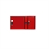 Conjunto Bie+armario extintor+alarma. Rojo. Puerta Ciega. 650x1100x180mm - Ítem1