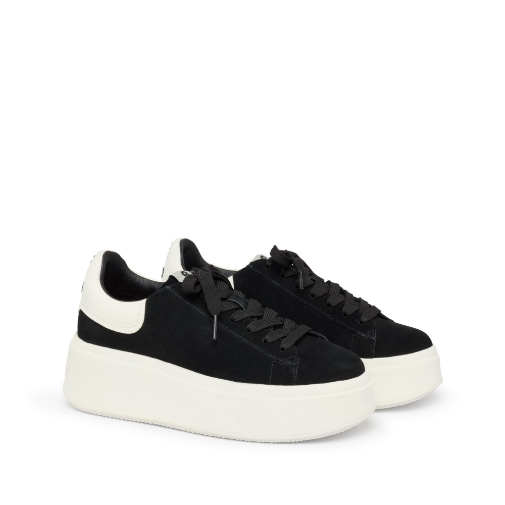 MOBY BE KIND Calf Suede Black/White - Item1