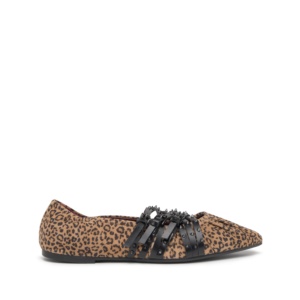 BRENDAH Suede Lince Nature/Black