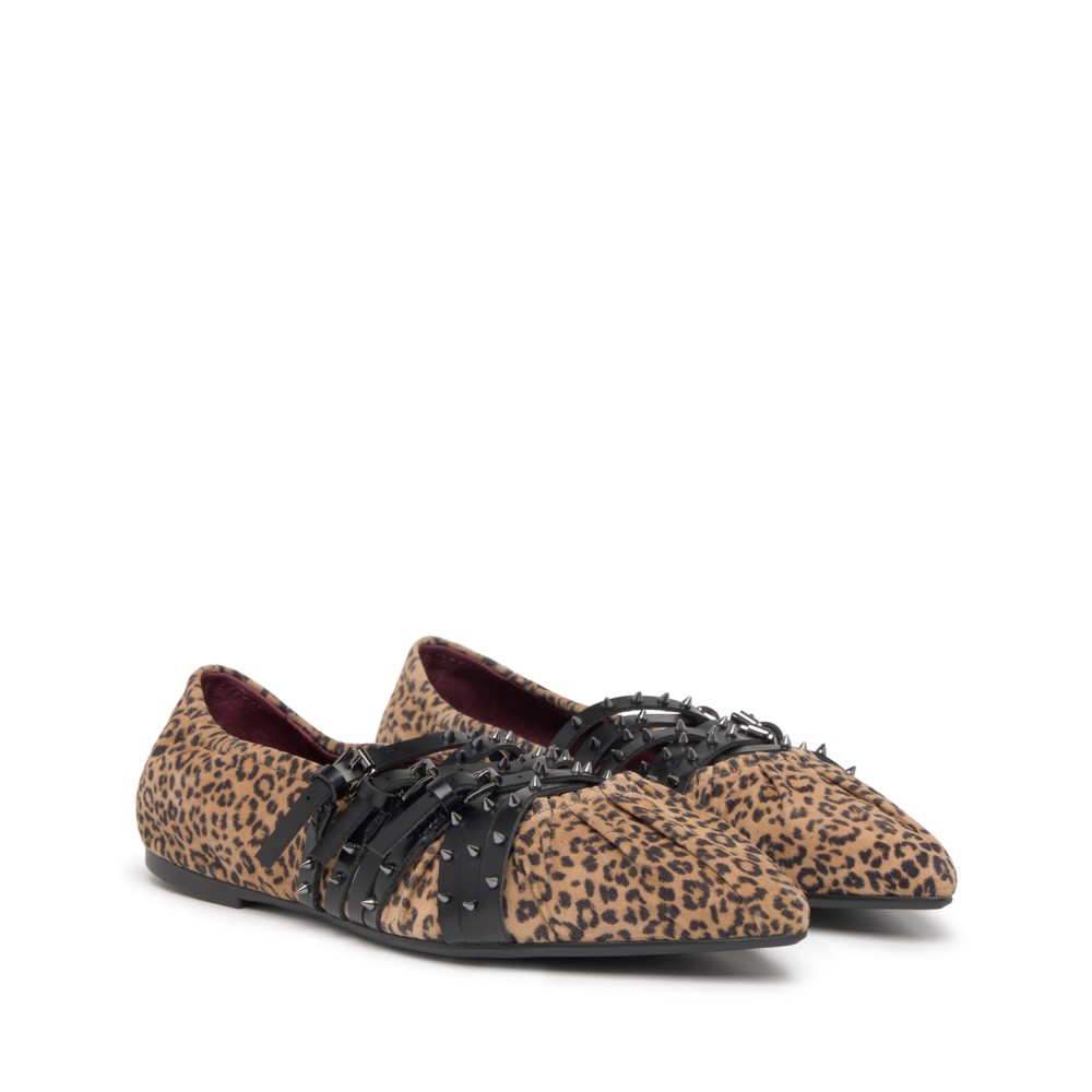 BRENDAH Suede Lince Nature/Black - Ítem1