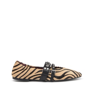 BRITNEY Pony Zebra Eggnug/Black