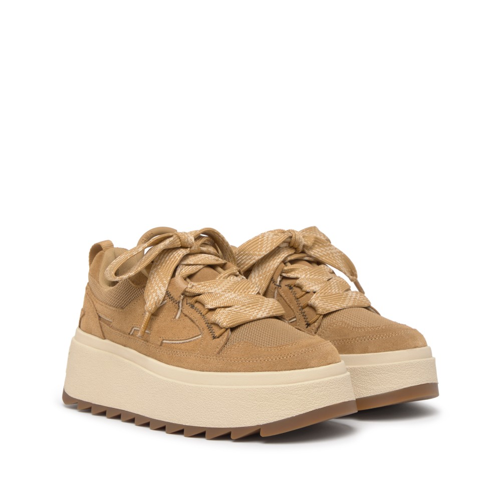 MOVIE Calf Suede Camel/Eggnug - Ítem1