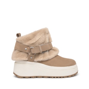 OXANA Calf Suede Noisette/Eggnug