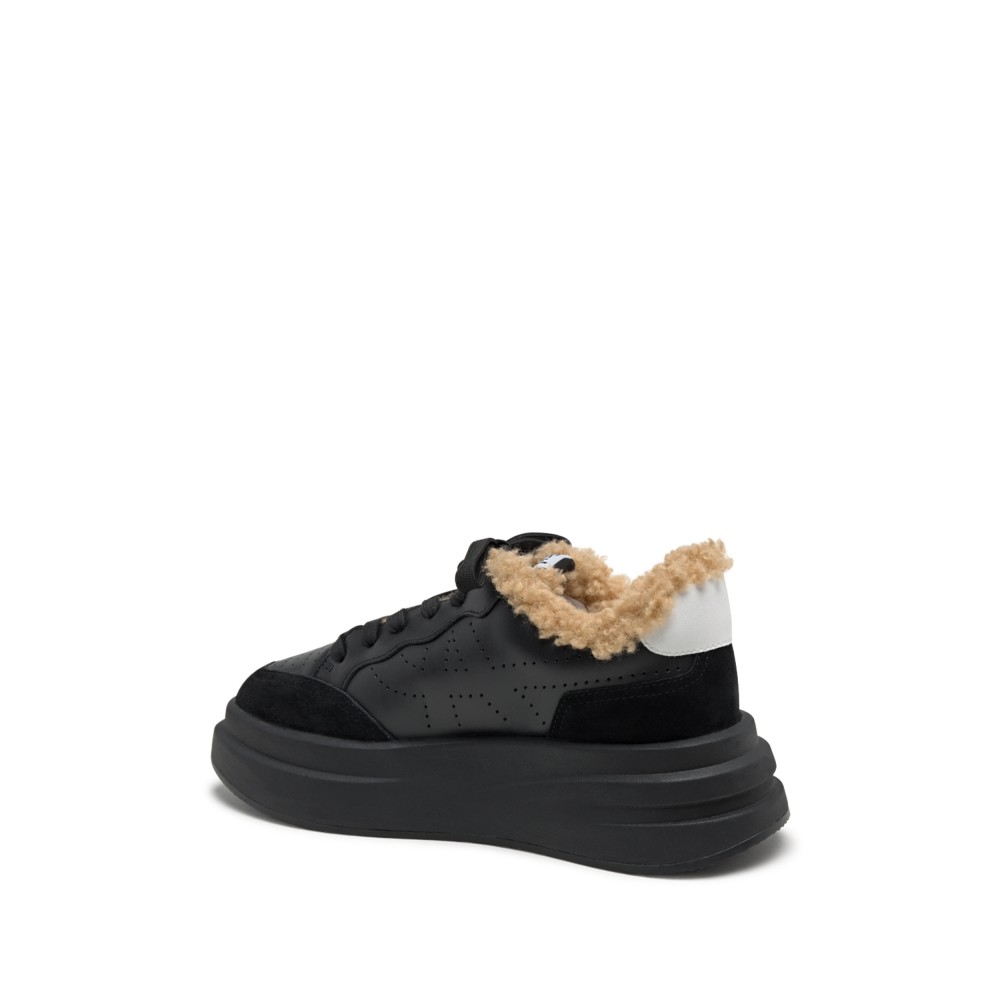 IMPULS FUR Calf Suede Black/White - Item2