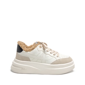 IMPULS FUR Calf Suede Shell/White/Black