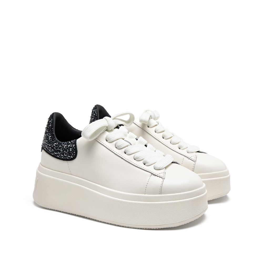 MOBY STRASS Nappa Calf White/Black - Item1