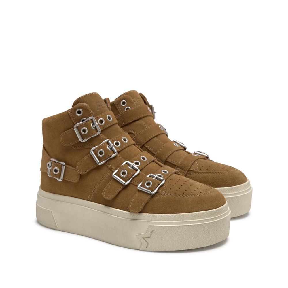 STARMOON BUCKLE Calf Suede Land - Ítem1