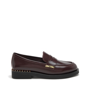 WHISPER STUDS Polish Calf Bordeaux