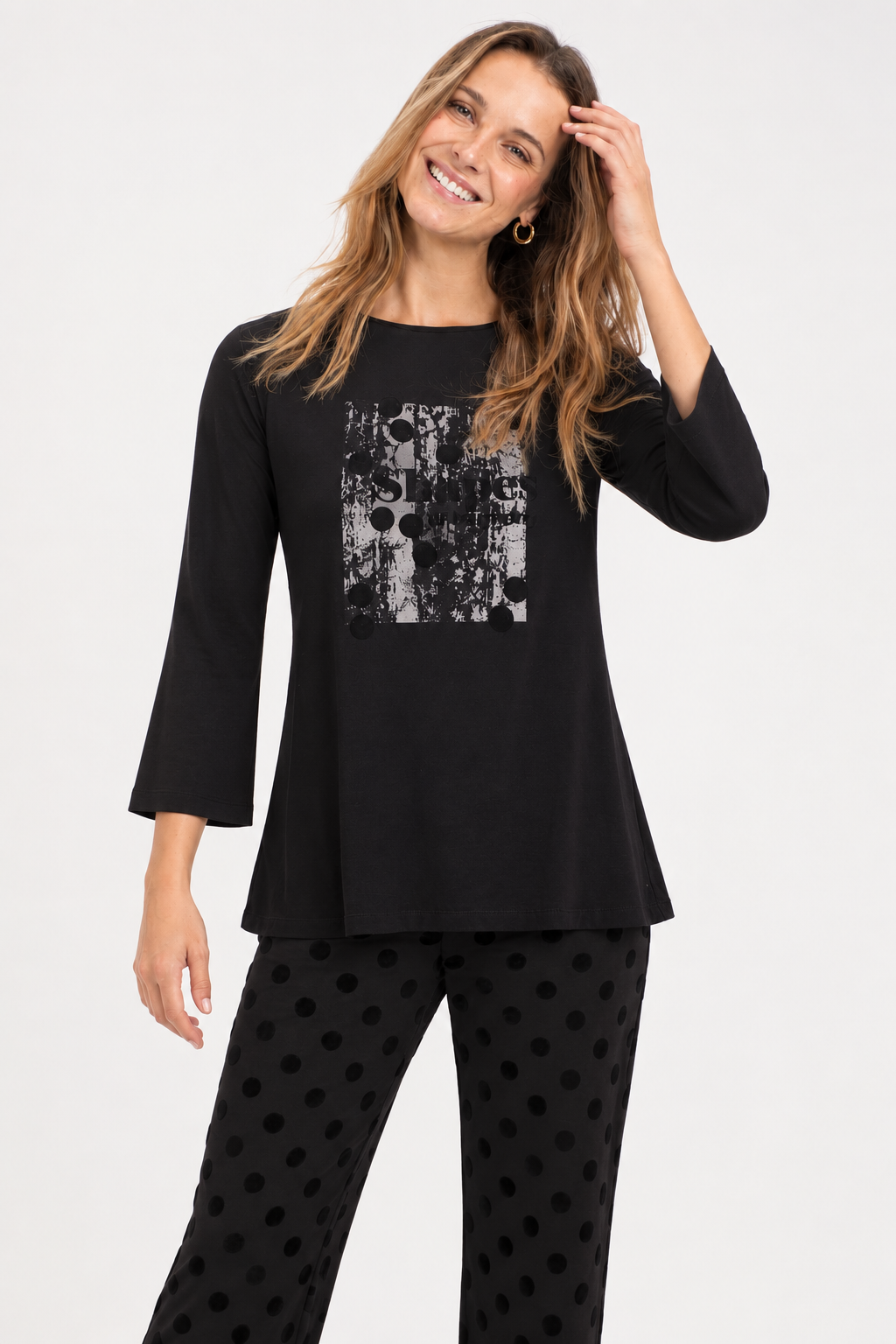 camiseta estampado hoja