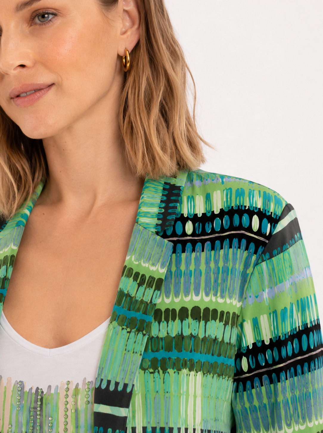 Levita Estampada Multicolor Verde 2