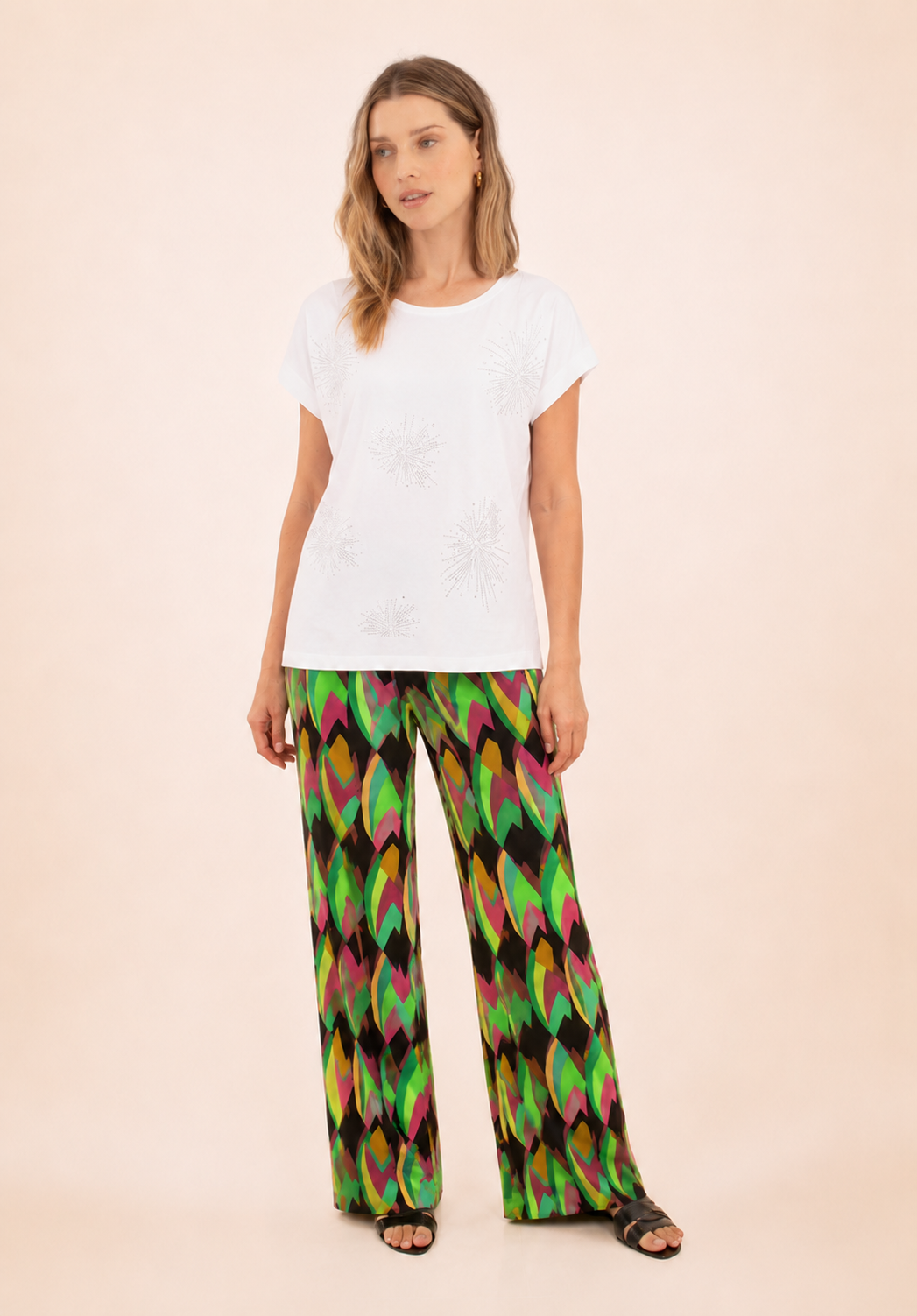 Pantalon à motifs Pierrot