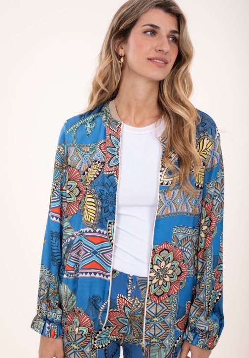 Bomber à imprimé ethnique 