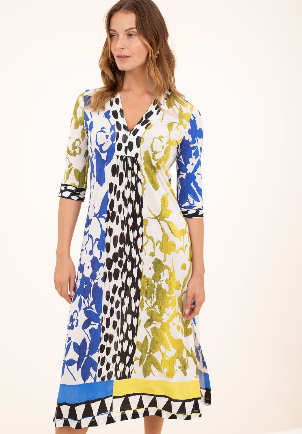 Vestido Punto Combinado 
