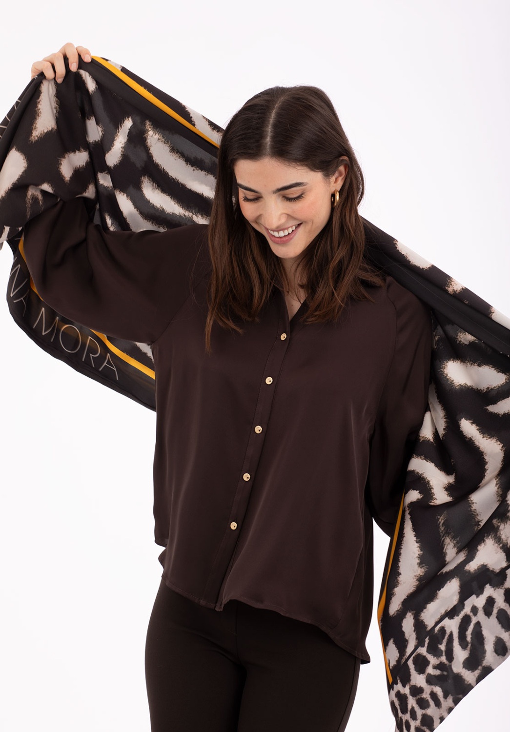 Foulard Animal Print Anna Mora