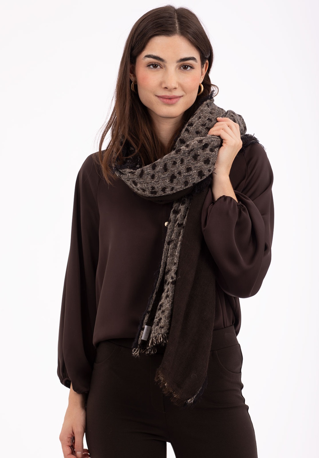 Animal Print Jacquard Scarf 3