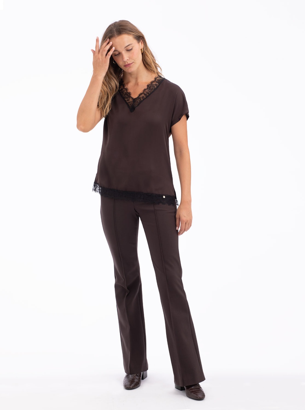 Brown Lingerie T-Shirt 3