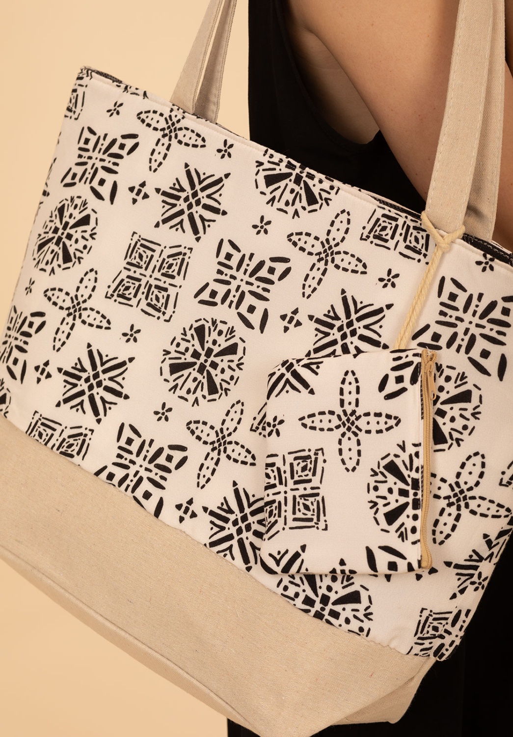 Black and White Stamps Bag 3