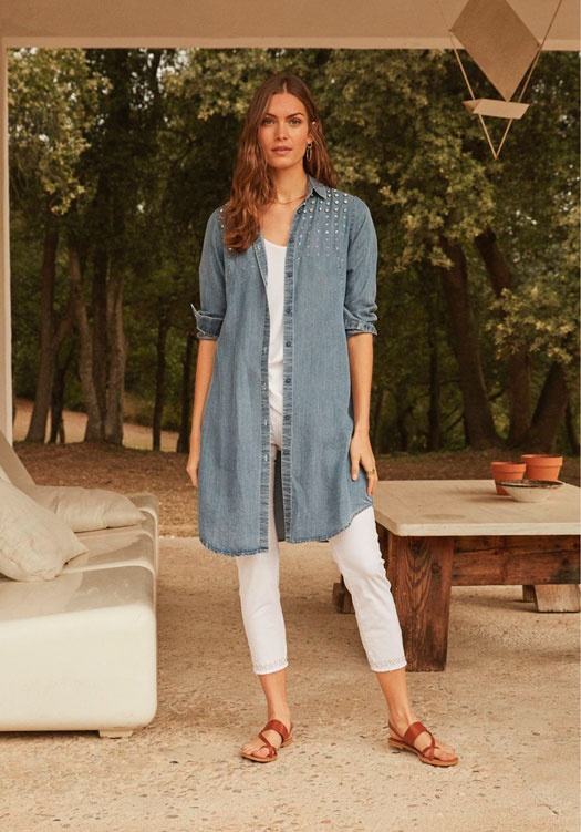 Vestido Camisero Tencel Denim | Vestidos | ANNA MORA