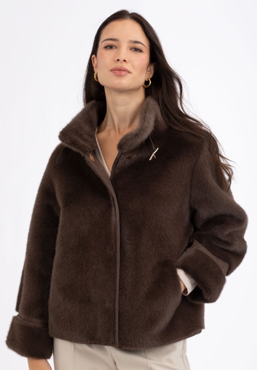 Chaqueta de Pelo Marrón