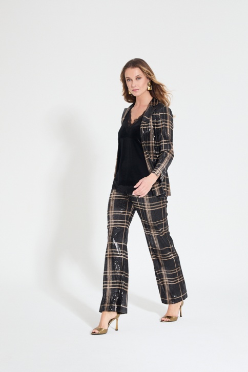 Dressy checked trousers